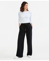 Style & Co. - Petite Pull-on Drawstring Wide-leg Pants - Lyst