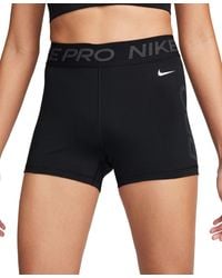 Nike - Pro Mid-rise Elastic-waist Graphic Shorts - Lyst