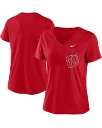 Nike - Washington Nationals Local Team Tri-blend V-neck T-shirt - Lyst