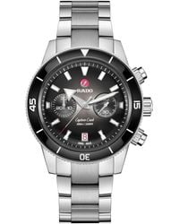 Rado - Swiss Automatic Chronograph Captain Cook Stainless Steel Bracelet Watch 43mm - Lyst