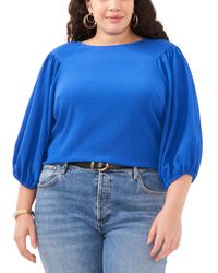 Vince Camuto - Plus Size Puff 3/4-sleeve Knit Top - Lyst