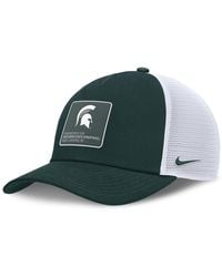 Nike - Forest Green/white Michigan State Spartans 2025 On-field Rise Engineered Trucker Adjustable Hat - Lyst