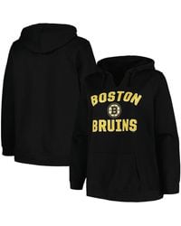 Profile - Boston Bruins Plus Size Arch Over Logo Pullover Hoodie - Lyst