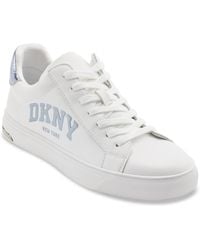 DKNY - Abeni Arched Logo Low Top Sneakers - Lyst