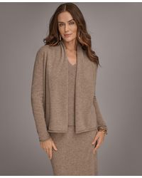Donna Karan - Open Front Cashmere Cardigan - Lyst