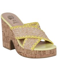 Gc Shoes - Elsa Woven Cork Heel Platform Sandals - Lyst