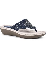 White Mountain - Cienna Comfort Thong Sandals - Lyst