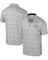 Colosseum Athletics - White Purdue Boilermakers It's Time Allover Print Polo Shirt - Lyst