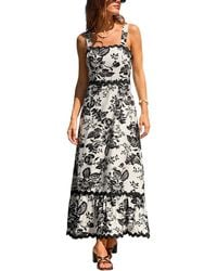 CUPSHE - All Aboard Floral Maxi Beach Dress - Lyst