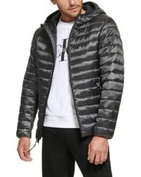 Calvin Klein - Hooded & Quilted Packable Jacket - Lyst