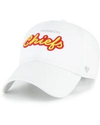 '47 - Kansas City Chiefs Trendy Script Clean Up Adjustable Hat - Lyst