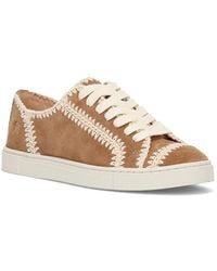 Frye - Ivy Crochet Low Lace Up Leather Sneakers - Lyst