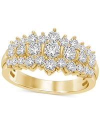 Macy's - Diamond Cluster Band (1-1/2 Ct. T.w. - Lyst