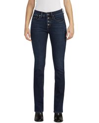 Silver Jeans Co. - Suki Mid Rise Curvy Fit Slim Bootcut Jeans - Lyst