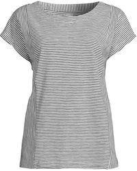 Lands' End - Petite Short Sleeve Slub Wedge T-shirt - Lyst