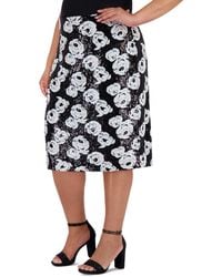 Muse - Plus Size Sequined Floral Pencil Skirt - Lyst