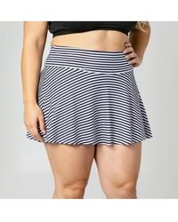Calypsa - Plus Size Flowy Swim Skirt With Attached Shorts - Lyst