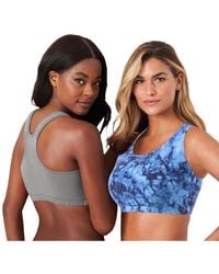 Comfort Choice - Plus Size Wireless Sport Bra 2-pack - Lyst