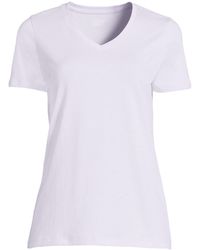Lands' End - Tall Relaxed Supima Cotton T-shirt - Lyst