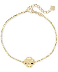 DEVATA - Clover Heart Chain Bracelet - Lyst