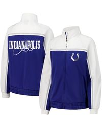 G-III 4Her by Carl Banks - Indianapolis Colts Post Game Full-zip Track Jacket - Lyst