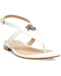 Ralph Lauren - Everly Thong Flat Sandals - Lyst