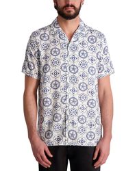 Karl Lagerfeld - Medallion Print Pattern Short-sleeve Shirt - Lyst