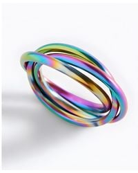 Mint & Lily - Dainty Interlocking Fidget Ring - Lyst