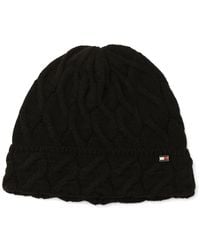Tommy Hilfiger - Wide Cable Cuff Hat - Lyst