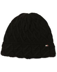 Tommy Hilfiger - Wide Cable Cuff Hat - Lyst