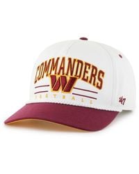 '47 - White/burgundy Washington Commanders Roscoe Two-toned Hitch Adjustable Hat - Lyst