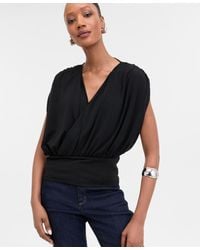 INC International Concepts - Surplice V-neck Top - Lyst