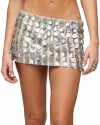 Edikted - Diane Iridescent Disc Mini Skort - Lyst
