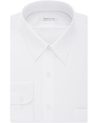 Van Heusen - Big & Tall Classic/regular Fit Wrinkle Free Poplin Solid Dress Shirt - Lyst