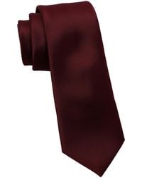 DKNY - Shine Satin Solid Slim Tie - Lyst