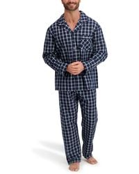 Hanes - Woven Button Down Pajama Sleep Set - Lyst