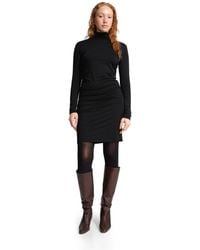 MARCELLA - Phoebe High-stretch Fitted Turtleneck Midi Dress - Lyst