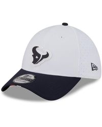 KTZ - White/navy Houston Texans 2025 Nfl Training Camp 39thirty Flex Hat - Lyst