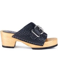 Rag & Co - Yoruba Braided Leather Buckled Slide Sandals - Lyst