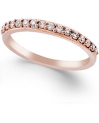 Macy's Diamond Ring In 14k White, Yellow Or Rose Gold (1/4 Ct. T.w.) - Metallic