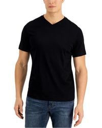 Alfani Mens V-Neck Solid Tee T-Shirt Shirt BHFO 2990 