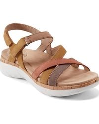 Earth - Rosie Strappy Slingback Flat Sandals - Lyst