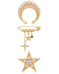 Ettika - Plated Celestial Brooch Set - Lyst