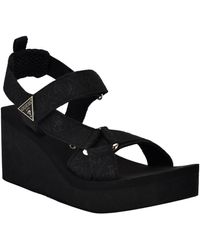 Guess - Daysa Quattro-g Strappy Eva Wedge Sandals - Lyst