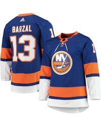 adidas - Mathew Barzal New York Islanders Home Authentic Pro Player Jersey - Lyst