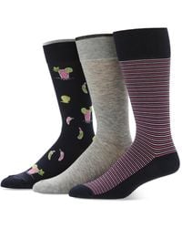 Perry Ellis - 3pk. Mixed Patterned Socks - Lyst