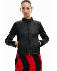 Desigual - Mandarin Collar Jacket - Lyst
