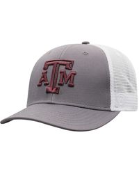 Top Of The World - Â Gray/white Texas A&m aggies Victory Adjustable Hat - Lyst