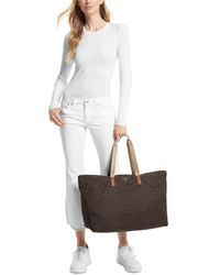 MICHAEL Michael Kors Jet Set Snap Pocket Tote In White Lyst, 40% OFF