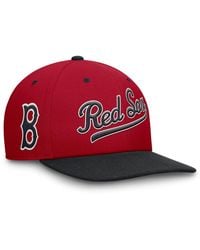 Nike - Red/navy Boston Red Sox Cooperstown Collection Pro Performance Snapback Hat - Lyst